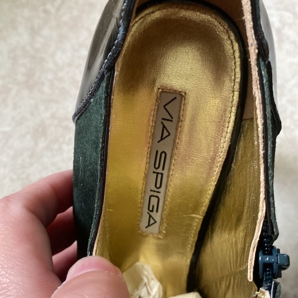 🆕VIA SPIGA: Made in Italy Heeled Booties w/ Zipper Sz 9 1/2 - Picture 6 of 12